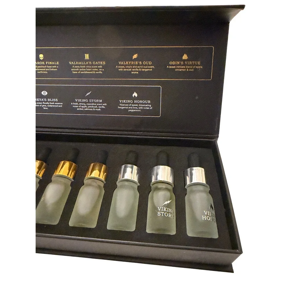 The Beard Struggle Scent Sample Kit 8 x 5mL Night Liquid Gold Elixir Beard Oil